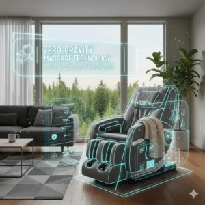 A 3D map of Canada showing major hubs like Toronto, Montreal, and Vancouver, highlighting fast shipping for the best massage chair.