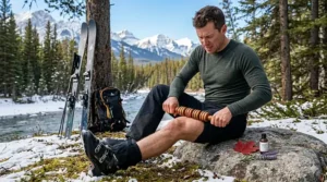 Eco-friendly wooden massage roller made from sustainable beechwood, popular for green living and natural wellness in Canada.