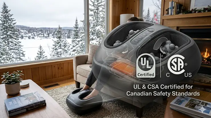 Close-up illustration of a remote control for adjusting intensity levels on a shiatsu foot massager. shiatsu vs kneading foot massager