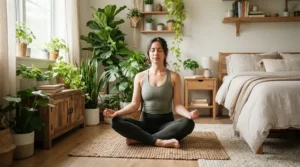 A lower back massager integrated into a daily self-care routine